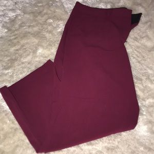 Never Worn - Wine Slacks (Short)